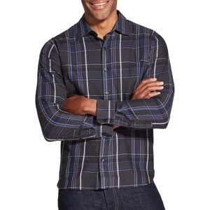 Van Heusen Never Tuck Long-Sleeve Button-Down